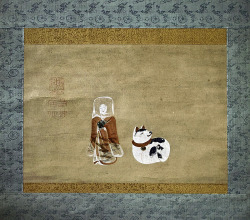Itō Jakuchū: Woman with cat