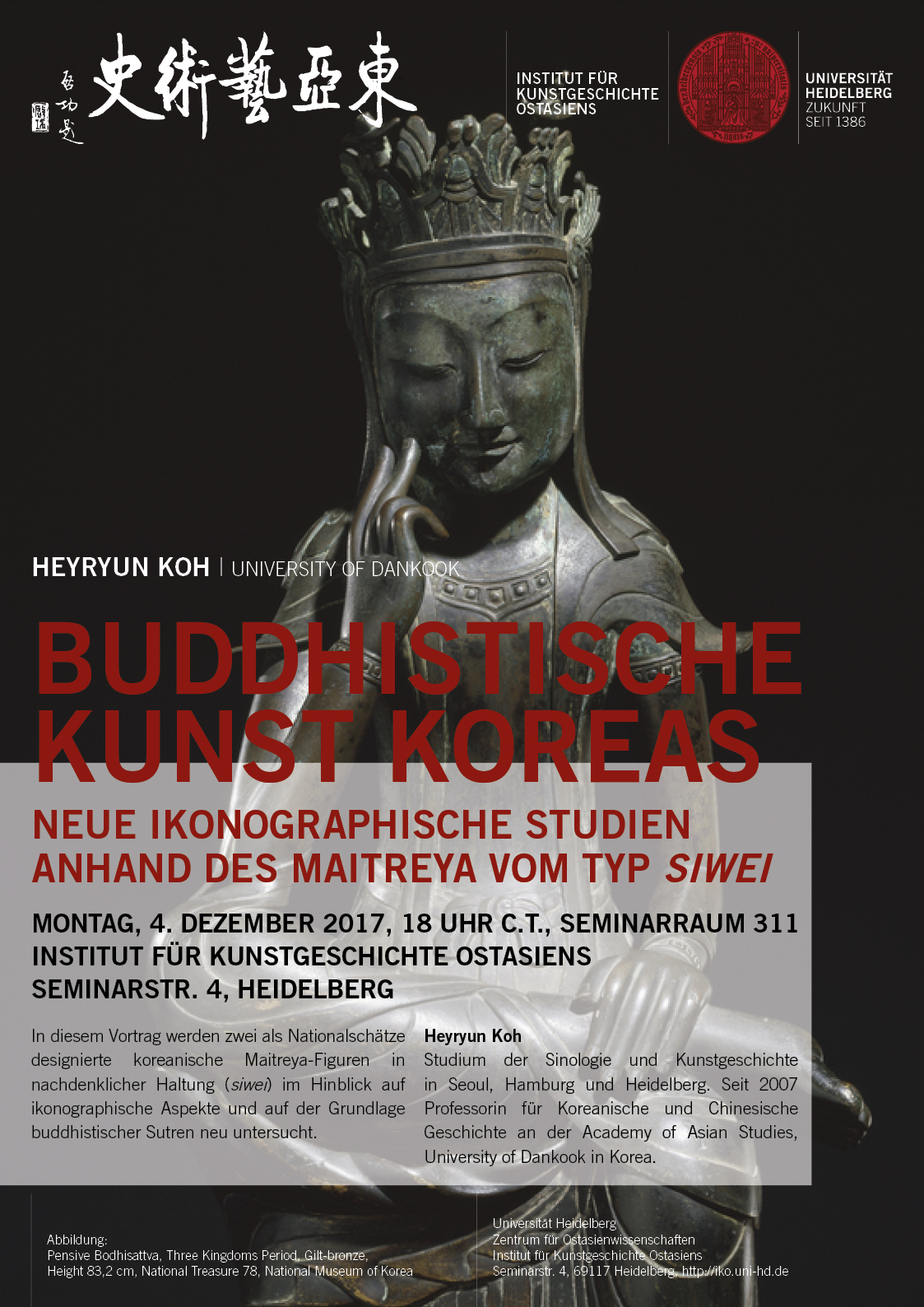 Buddhistische Kunst Koreas. Neue Ikonographische Studien anhand des Maitreya vom Typ siwei